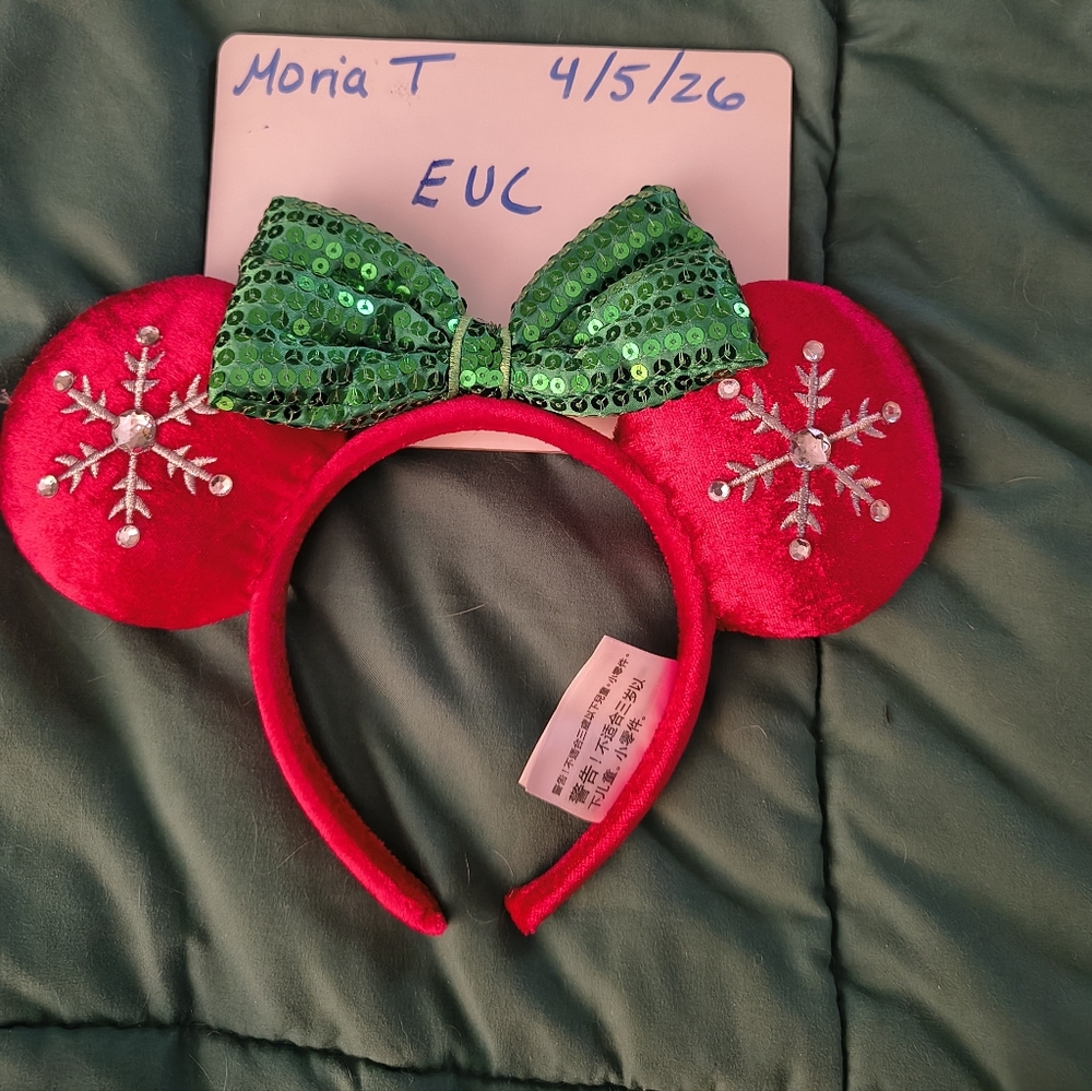 2018 Disney Red and Green Minnie Ears